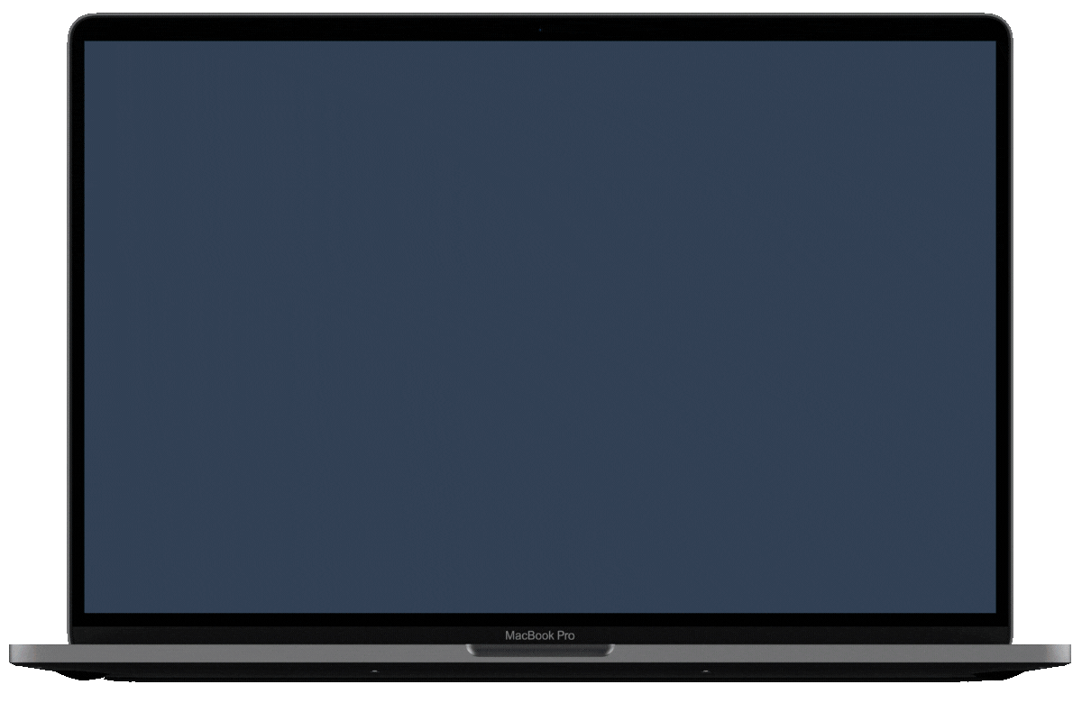 Product marketing assets appearing on a laptop screen